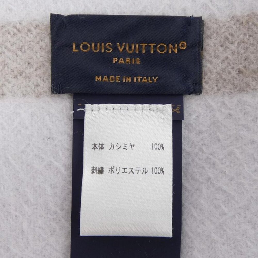 Louis Vuitton LV Icon Scarf Purple Beige - Picture 3 of 4